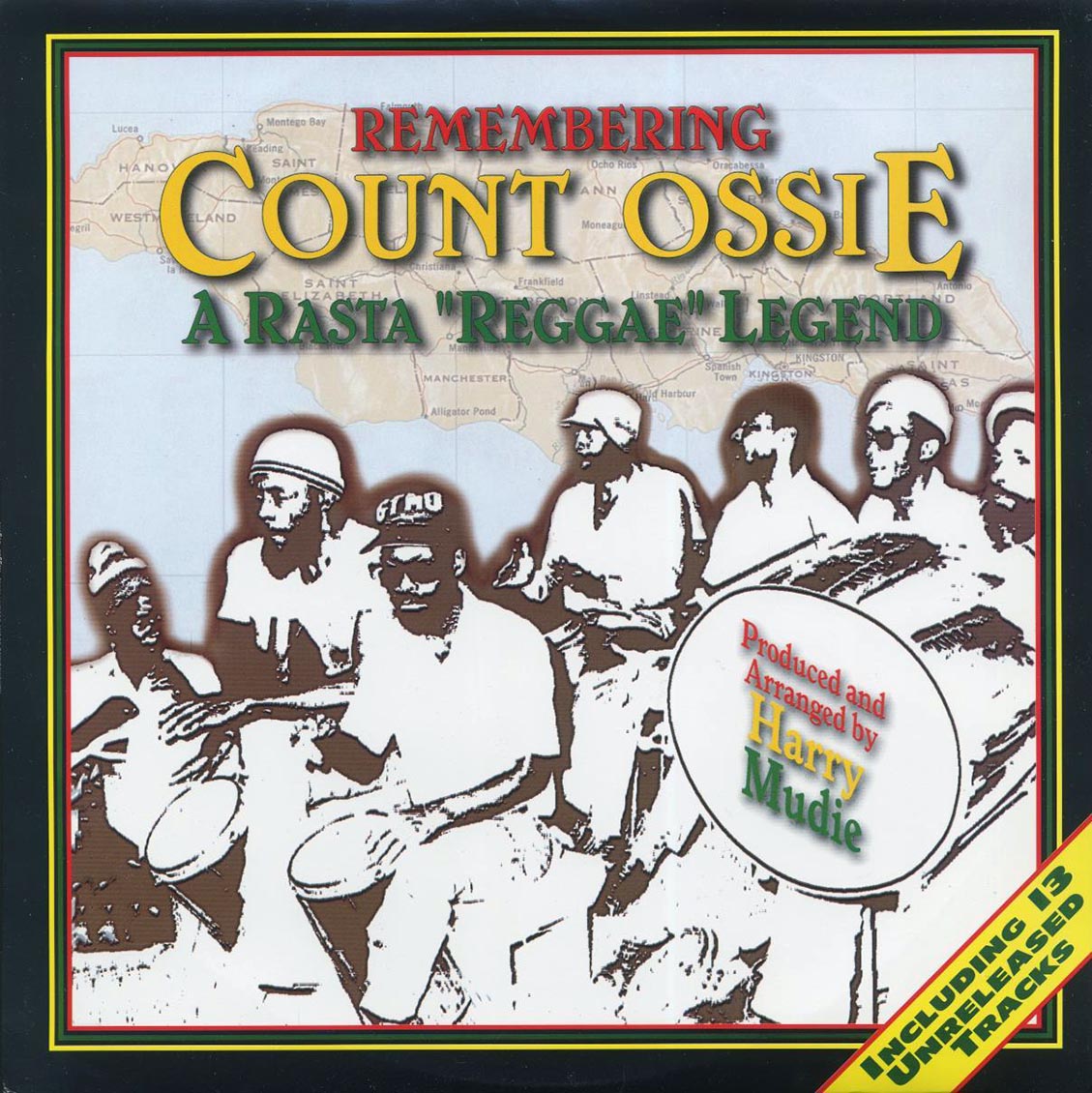 Count Ossie - Remembering Count Ossie: A Rasta Reggae Legend (1996 FIRST PRESS) (orig. press) (green vinyl) Vinyl Record
