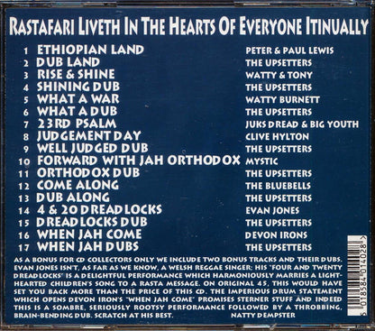 Lee Perry, Watty Burnett, Juks Dread, Etc. - Rastafari Liveth Itinually Music CD