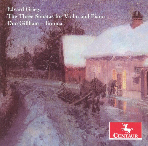 the album cover for Duo Gillham - Iinuma - Three Sonatas for Violin & Piano