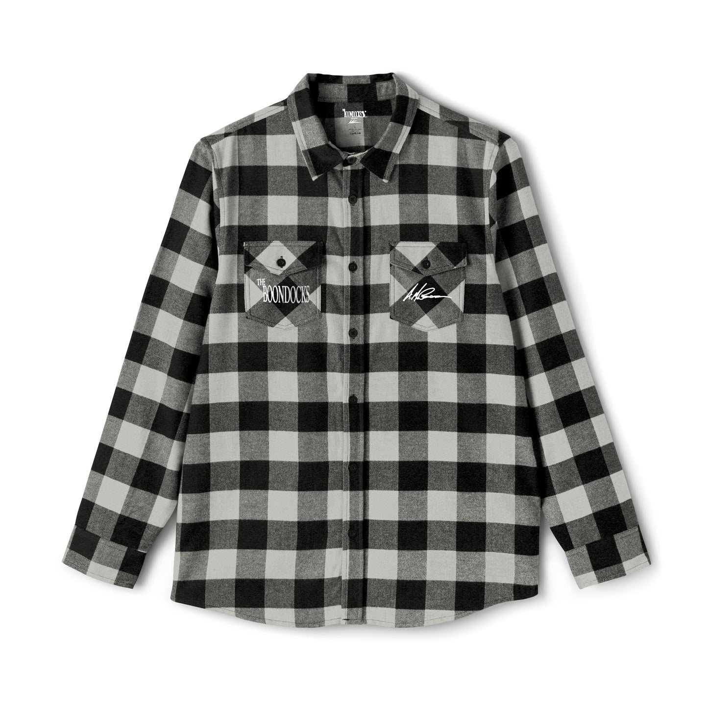 The Boondocks Freeman Brothers Wanted Grey / Black Flannel Shirt