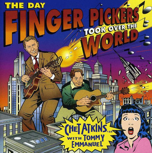 the album cover for Atkins/Emmanuel - Day Finger Pickers Took Over the World
