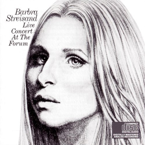 the album cover for Barbra Streisand - Live Concert at the Forum