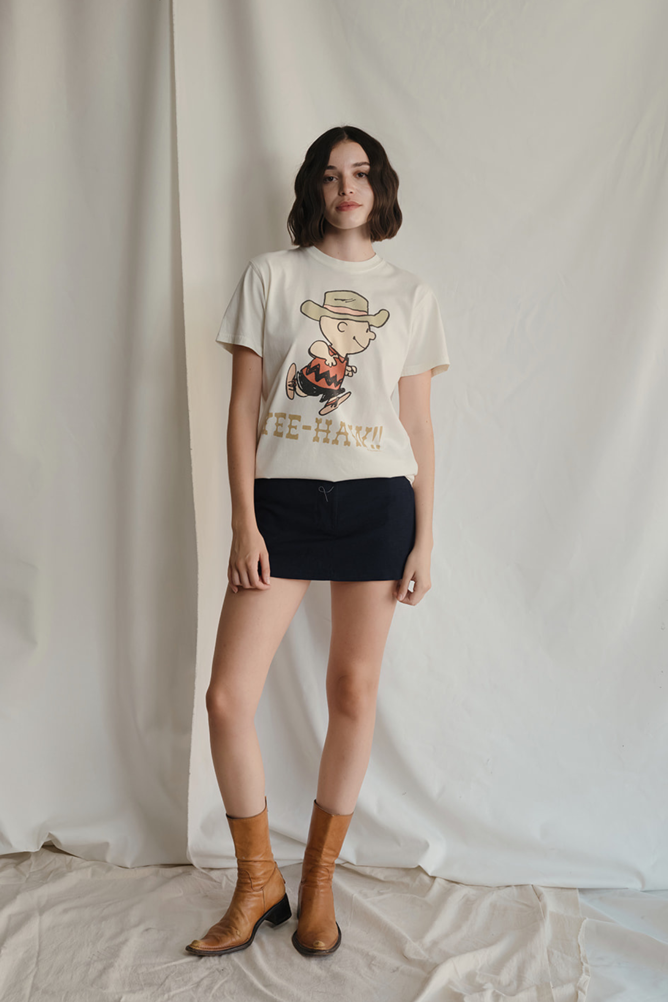 Peanuts YEE-HAW!! Womens T Shirt