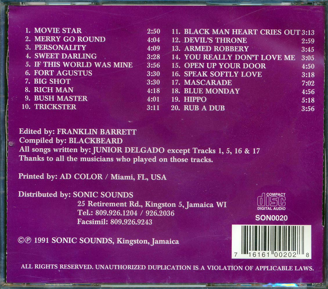 Jr. Delgado - 20 Classic Hits (20 tracks) Music CD