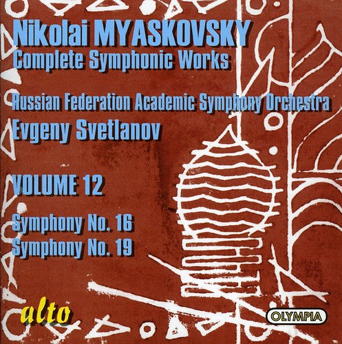 Myaskovsky / Russian Federation Academic / Svetlan - Symphony 16 & 19 - Music CD