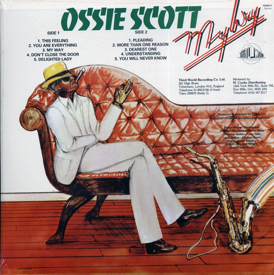 Ossie Scott - My Way (orig. press) Vinyl Record