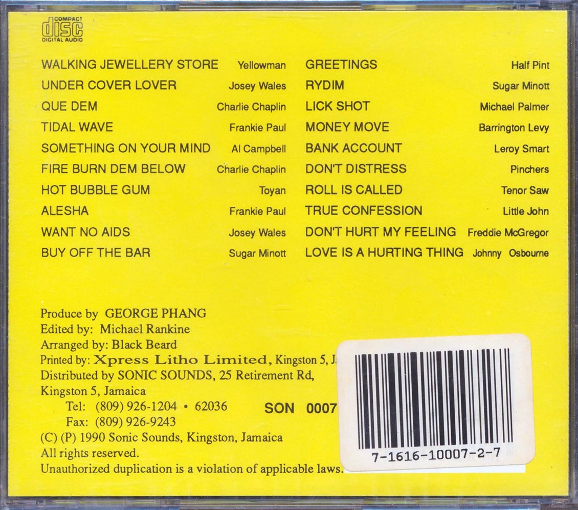 Tenor Saw Barrington Levy Sugar Minott Etc Power House Volume 1 20 tracks Music CD
