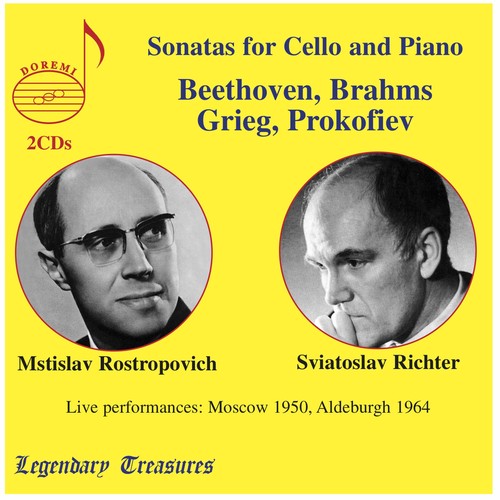 Rostropovich / Richter / Brahms / Beethoven - Sonatas For Cello & Piano - Music CD