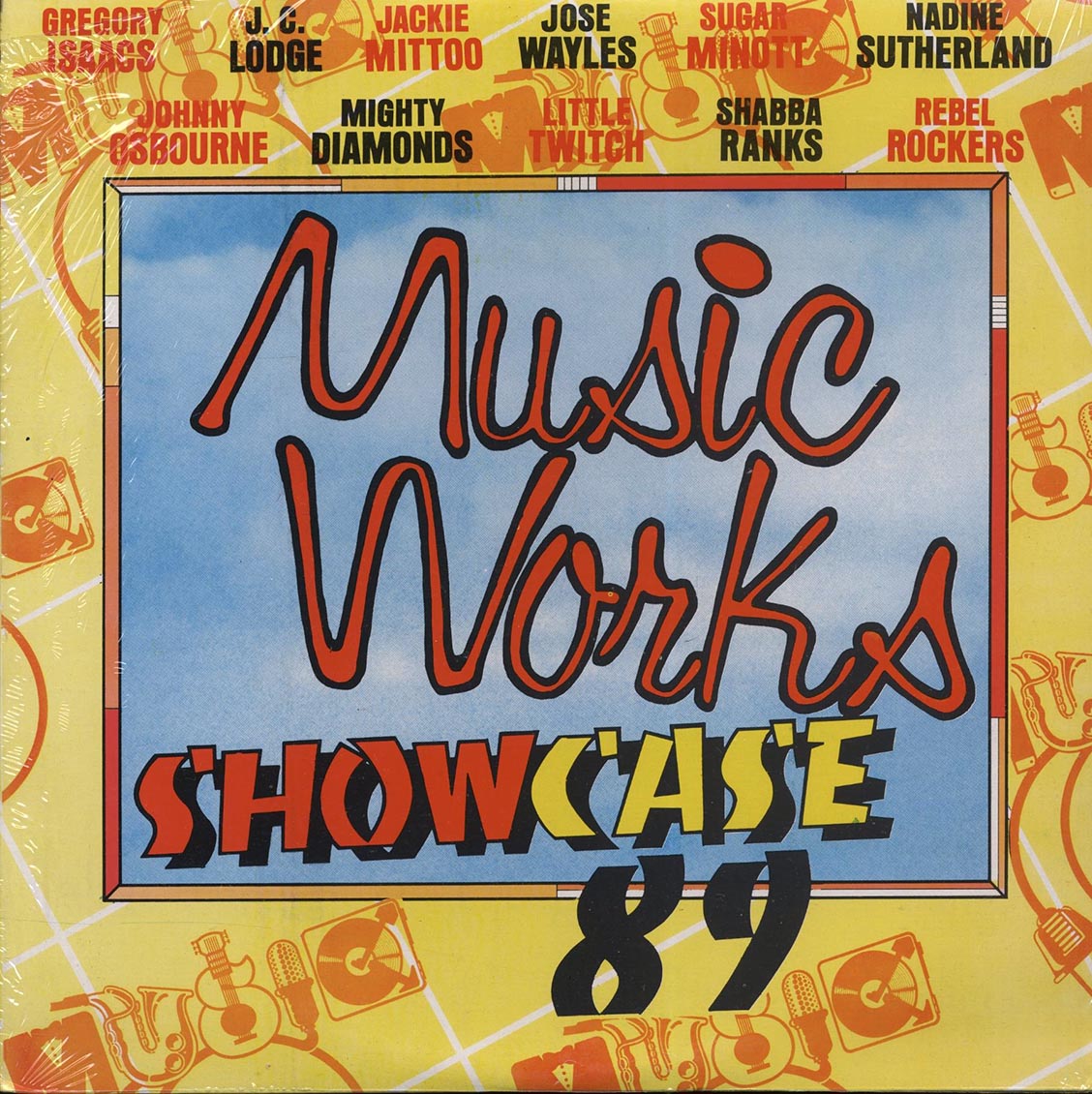 Johnny Osbourne, Gregory Isaacs, Sugar Minott, Shabba Ranks, Etc. - Music Works Showcase 89 (rhythm: "Mind You Dis") (Jamaica press) (orig. press) Vinyl Record