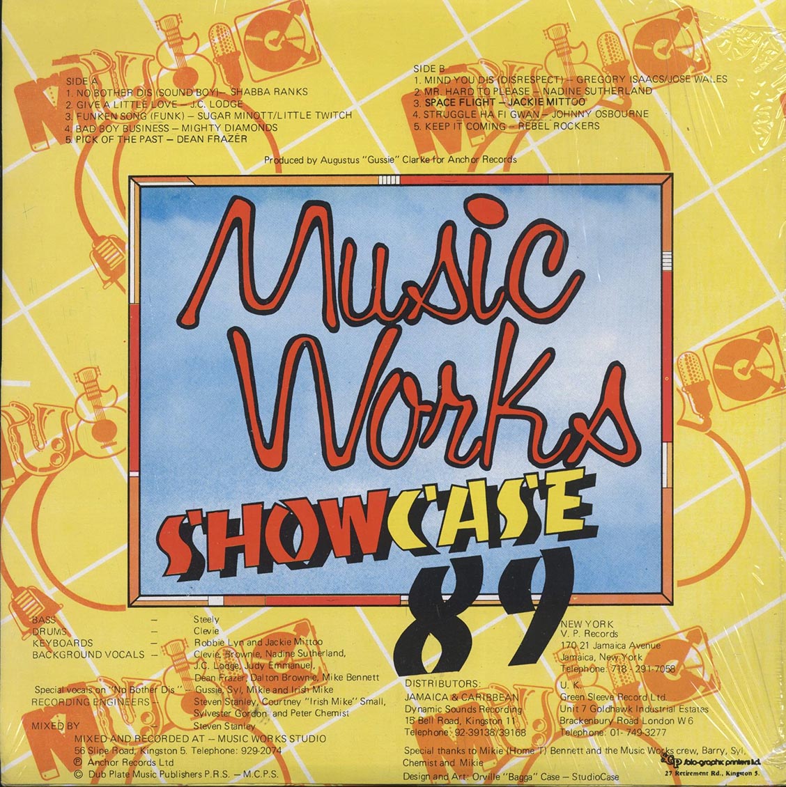Johnny Osbourne, Gregory Isaacs, Sugar Minott, Shabba Ranks, Etc. - Music Works Showcase 89 (rhythm: "Mind You Dis") (Jamaica press) (orig. press) Vinyl Record