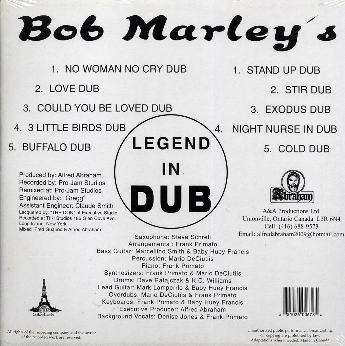 Bob Marley - Legend In Dub Vinyl Record