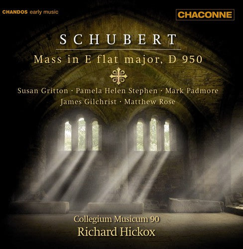 the album cover for Richard Hickox - Mass in E Flat Major D.950