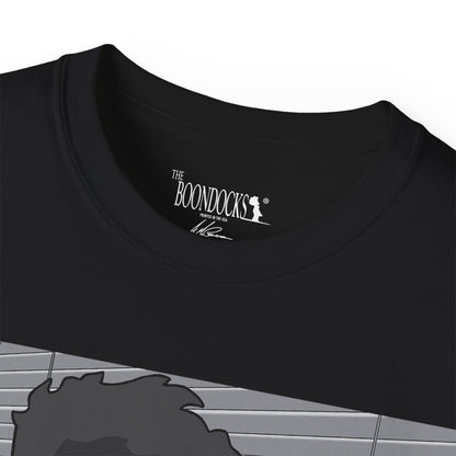 The Boondocks - Huey Packing Heat Black And White Eco Mens T Shirt