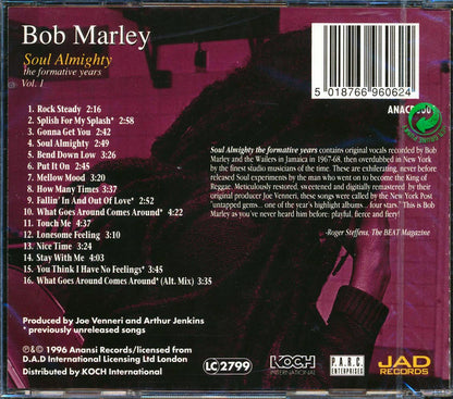 Bob Marley - Soul Almighty: The Formative Years Volume 1 (incl. large booklet) (remastered) Music CD