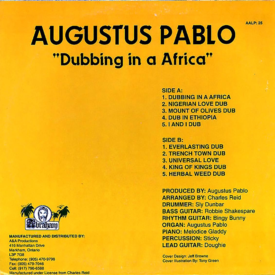 Augustus Pablo - Dubbing In A Africa Vinyl Record
