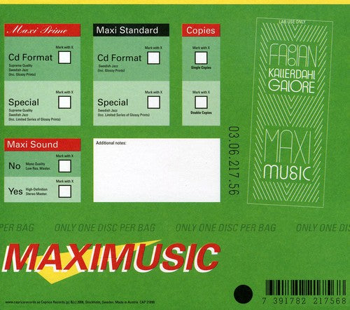 Kallerdahl,fabian Galore - Maxi Music - Music CD