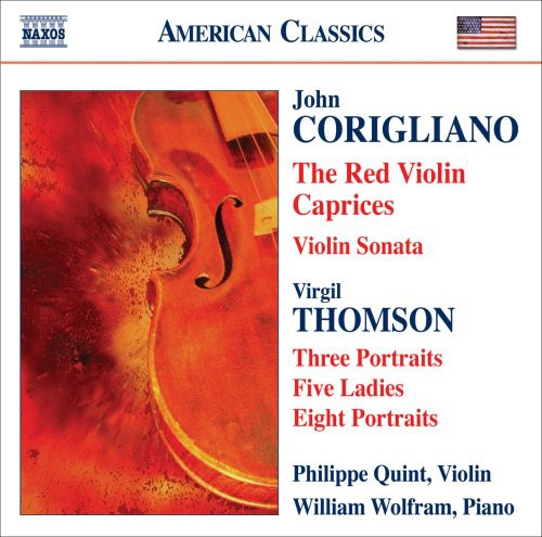 the album cover for Philippe Quint - Violin Sonata / Red Violin / Caprices / Five Ladie