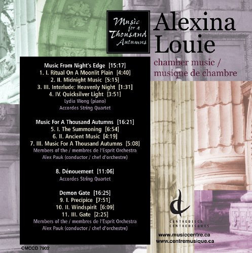 the album cover for Alex Pauk - Music for a Thousand Autumns
