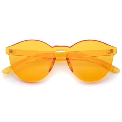 Mono Block Rimless PC Color Tone Lens Sunglasses A555