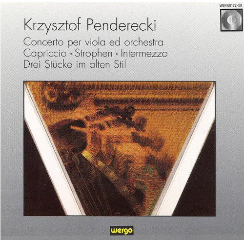 Penderecki - Concerto For Viola & Orchestra - Music CD