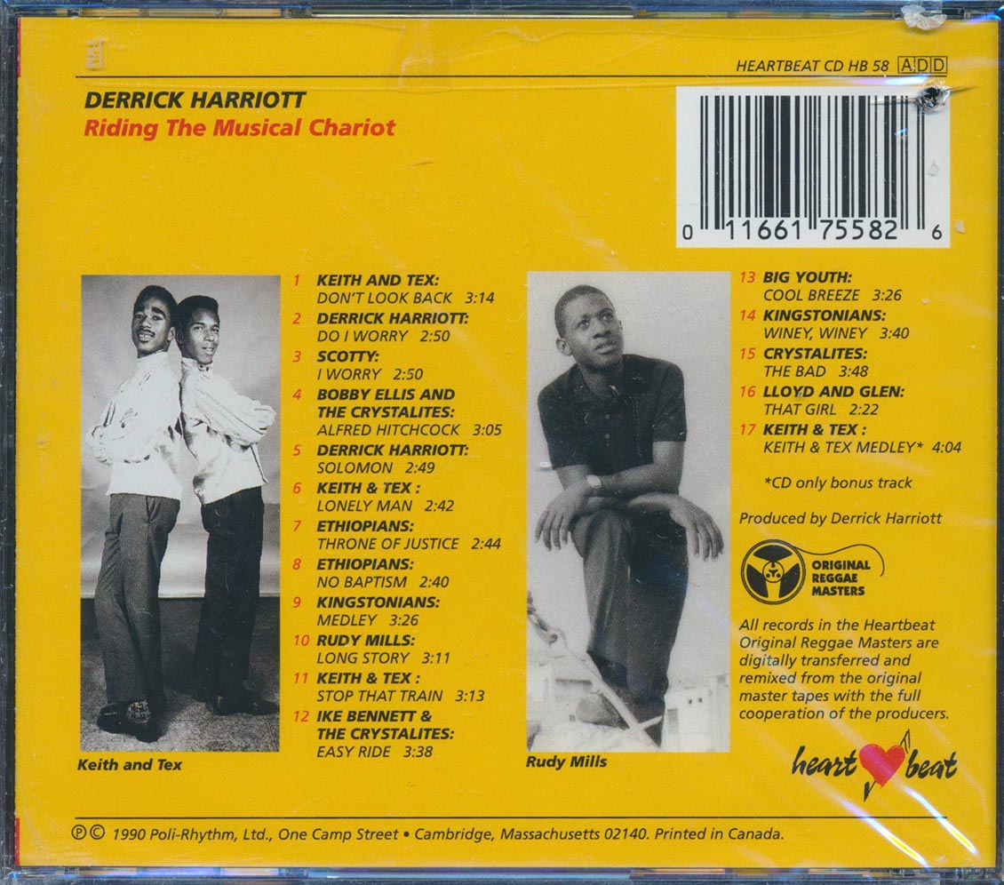 Derrick Harriott - Riding The Musical Chariot (marked/ltd stock) Music CD