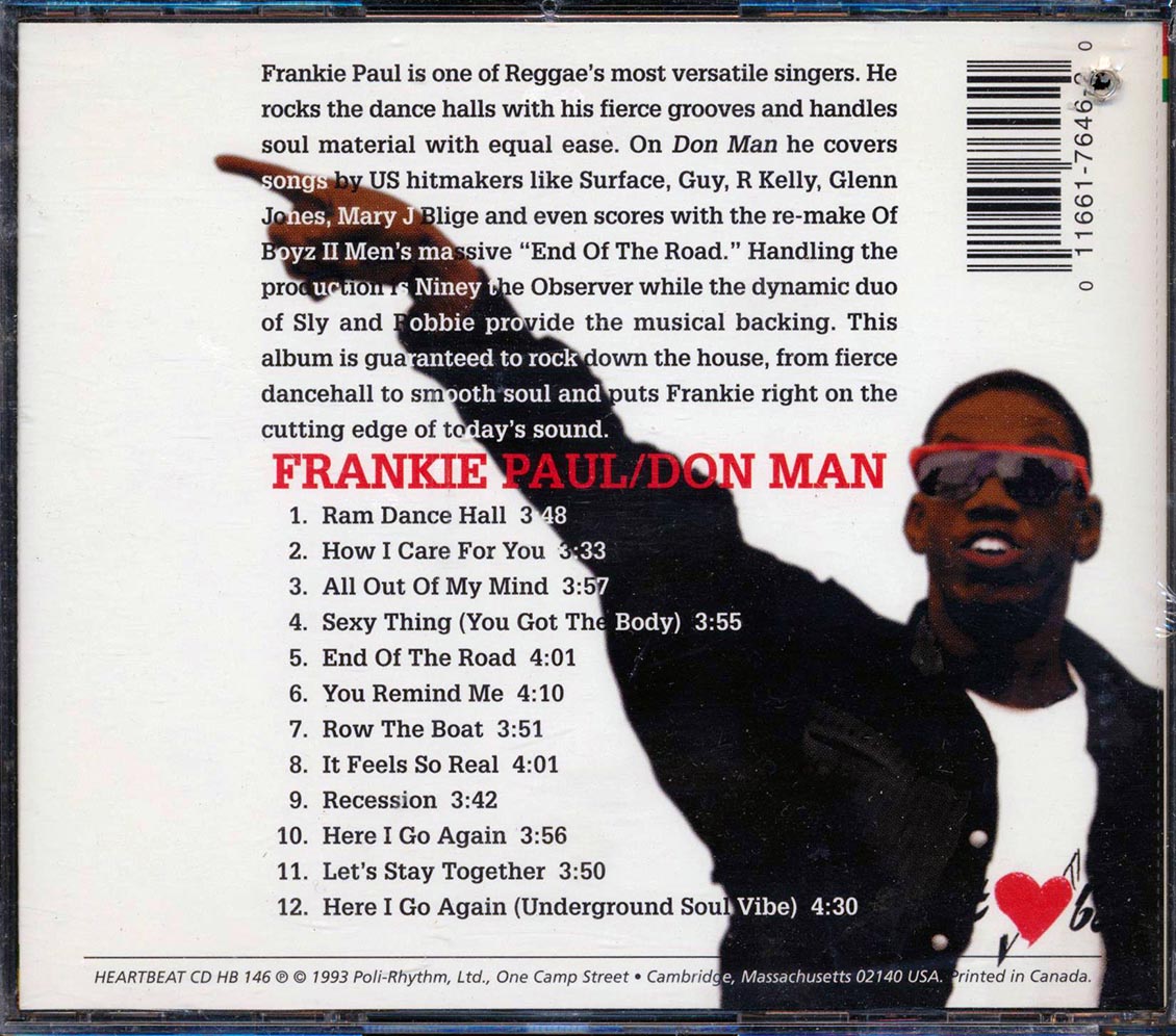 Frankie Paul - Don Man (marked/ltd stock) Music CD