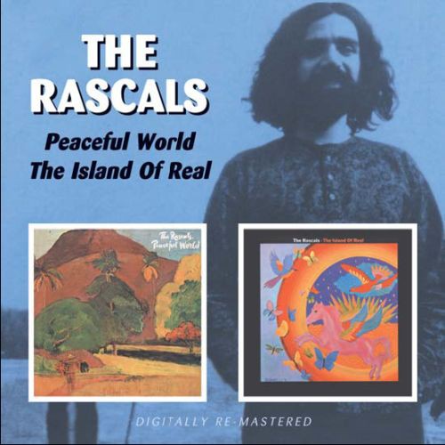 the album cover for Rascals - Peaceful World/Island Of Real [Import]