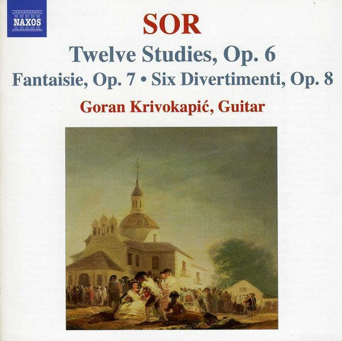 the album cover for Goran Krivokapc - Twelve Studies Op. 6 / Fantaisie Op. 7