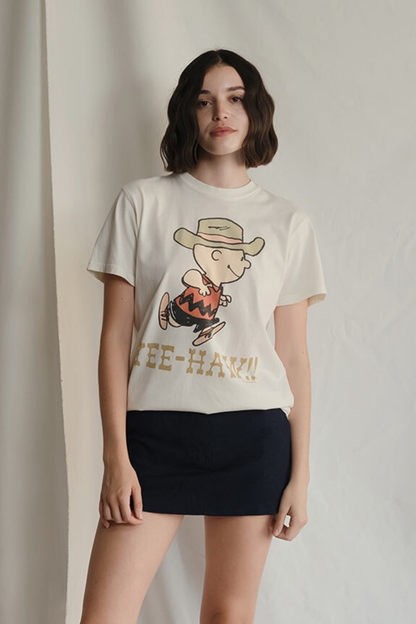 Peanuts YEE-HAW!! Womens T Shirt