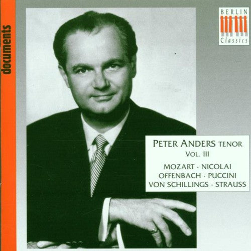 the album cover for PETER ANDERS - Peter Anders Vol. 3
