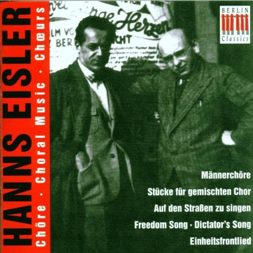 Eisler / Berliner Singakademie / Berlin Rso - Choral Music - Music CD