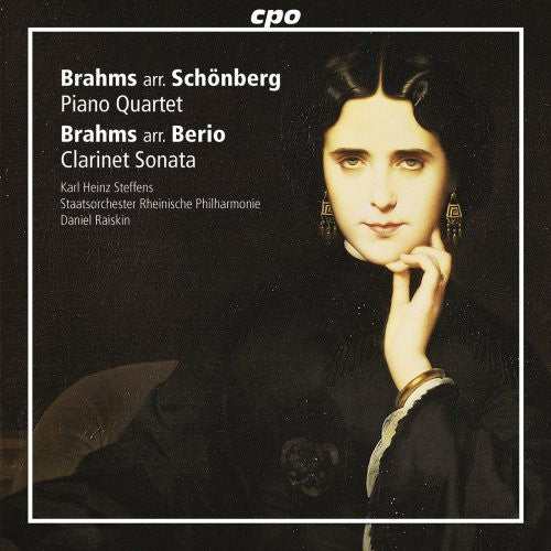 the album cover for BRAHMS/SCHOENBERG - Piano Quartet / Clarinet Sonata