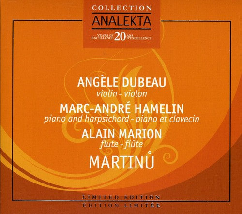 Martinu / Dubreau / Marion / Hamelin - Chamber Music - Music CD