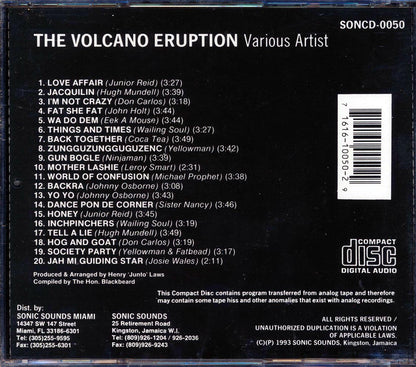 Wailing Souls, Johnny Osbourne, Yellowman, Etc - Volcano Eruption (20 tracks) Music CD