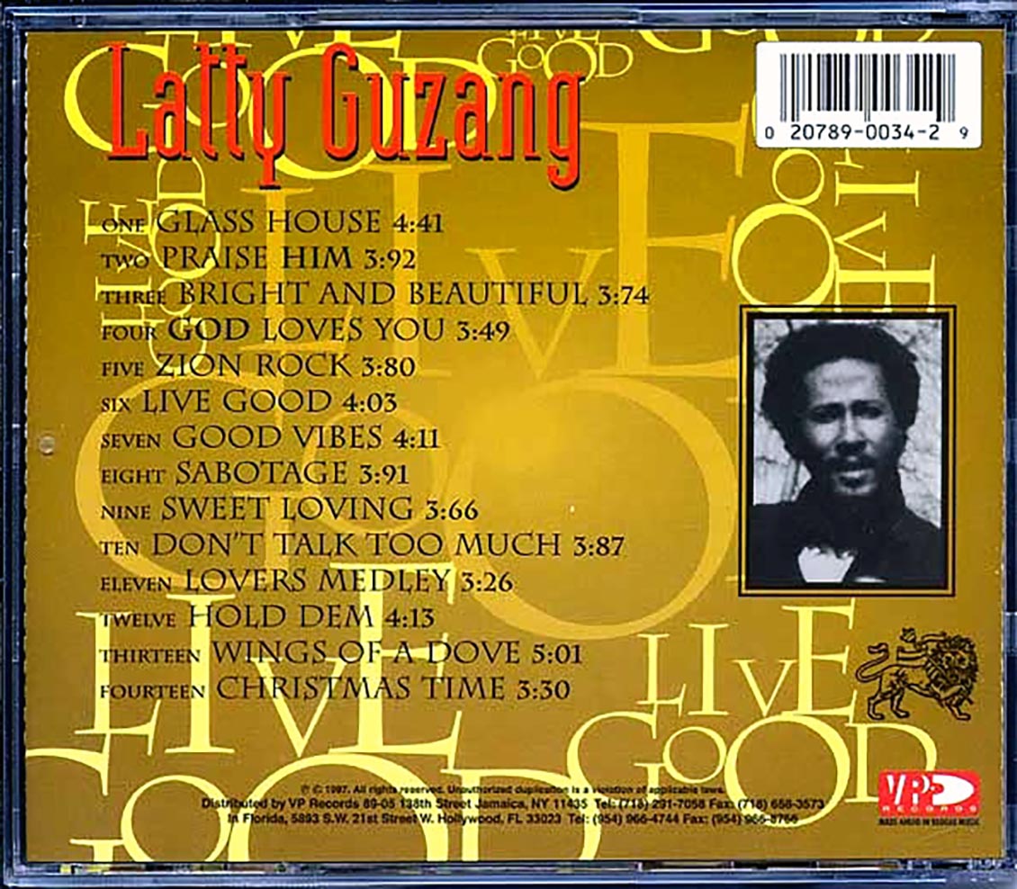 Latty Guzang - Live Good Music CD