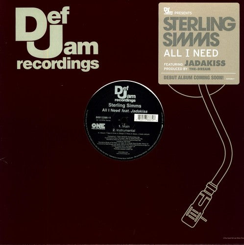 Simms,sterling - All I Need (x2) - Vinyl Record
