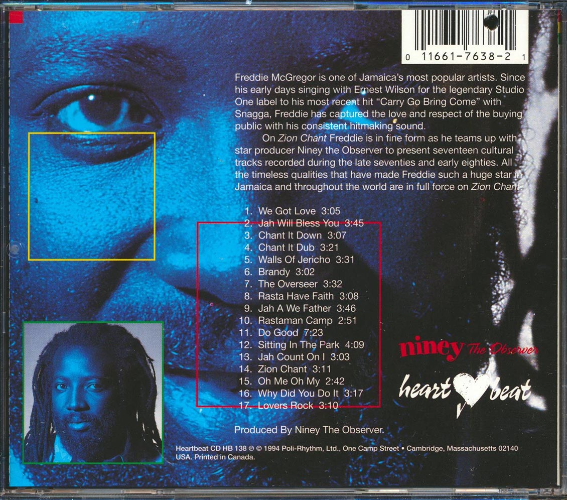Freddie McGregor - Zion Chant (Showcase + Mr. McGregor) (2 albums on 1 CD) (marked/ltd stock) Music CD