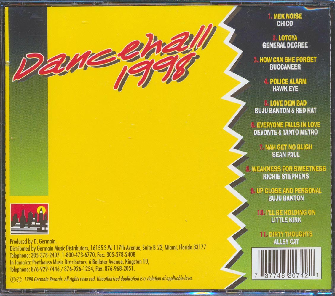 Buju Banton, Richie Stephens, Etc. - Penthouse Dancehall 1998 Music CD
