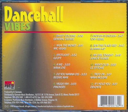 Tony Rebel, Pinchers, Beenie Man, Etc. - Dancehall Vibes Music CD