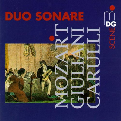 the album cover for Duo Sonare - Plays Mozart/Giuliani/Carulli