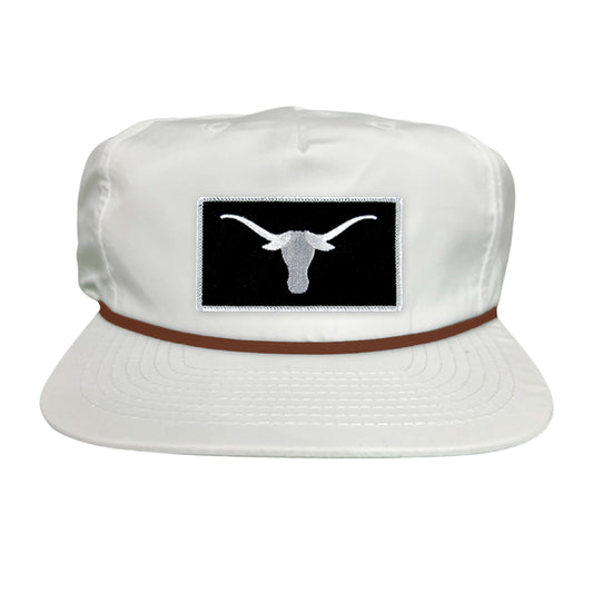 Texas Longhorns Black White Longhorn Rectangle Patch / Hats / 145 / UT9111 / MM Hat