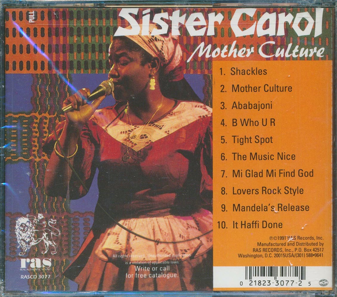 Sister Carol - Mother Culture Music CD