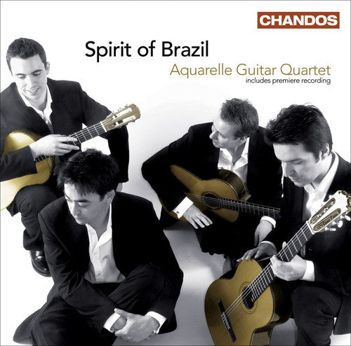 the album cover for Aquarelle Guitar Quartet - Spirit of Brazil
