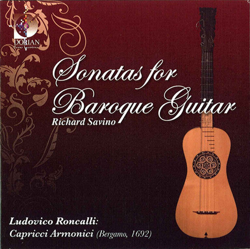 the album cover for Richard Savino - Sonatas for Baroque Guitar