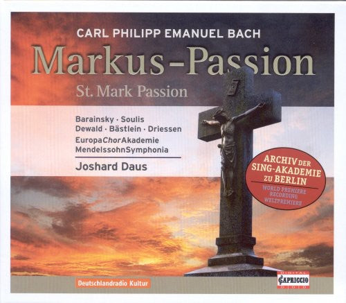 C.p.e. Bach / Barainsky / Bastelein / Berg - St Mark Passion - Music CD