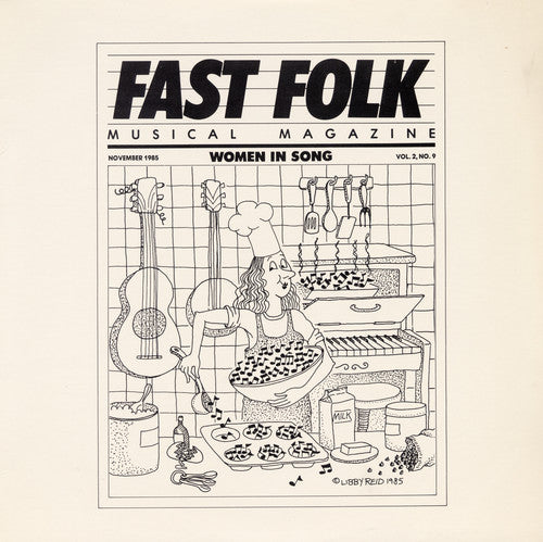 the album cover for Fast Folk Musical Magazine 9 Women In 2 / Variou - Fast Folk Musical Magazine (9) Women in 2 / Various