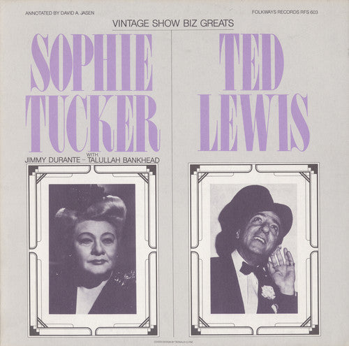 Tucker,sophie / Lewis,ted - Vintage Show Biz Greats - Music CD