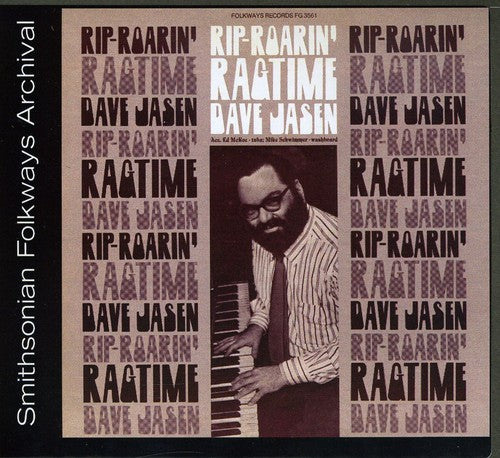 the album cover for David Jasen A - Rip-Roaring Ragtime