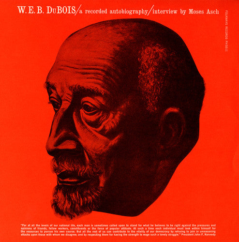 the album cover for WEB Dubois - Recorded Autobiography, Interview with Moses Asch