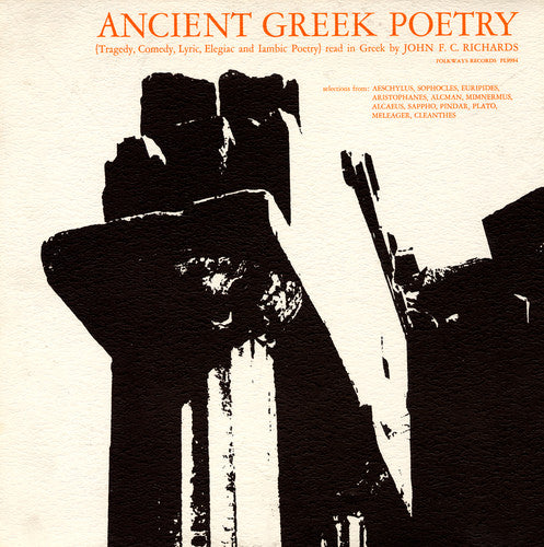 Richards,john F.c. - Ancient Greek Poetry: Tragedy Comedy - Music CD